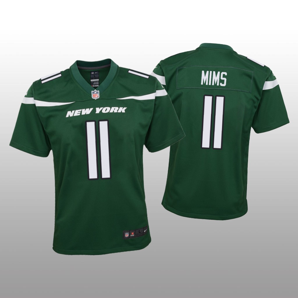 New York Jets Green 2020 NFL Draft Denzel Mims Game Jersey