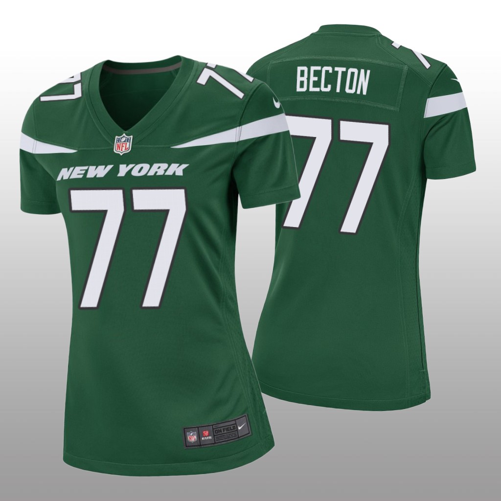 New York Jets Green 2020 NFL Draft Mekhi Becton Game Jersey