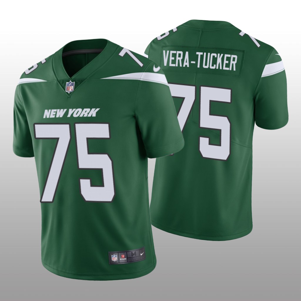 New York Jets Green 2021 NFL Draft Vapor Limited Alijah Vera-Tucker Jersey