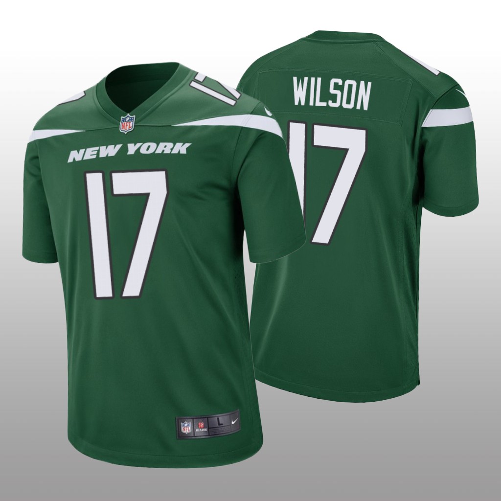 New York Jets Green 2022 NFL Draft Garrett Wilson Game Jersey