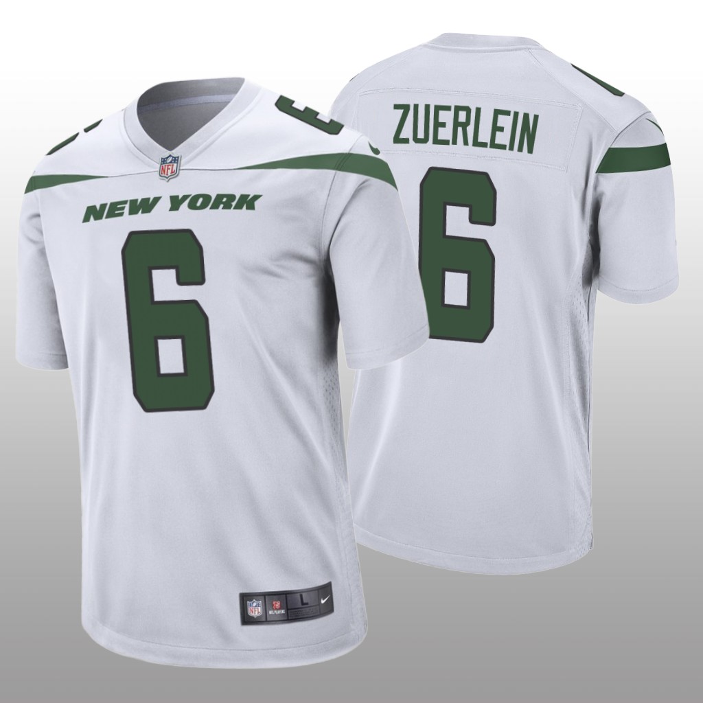 New York Jets Greg Zuerlein White Jersey Game - Men's