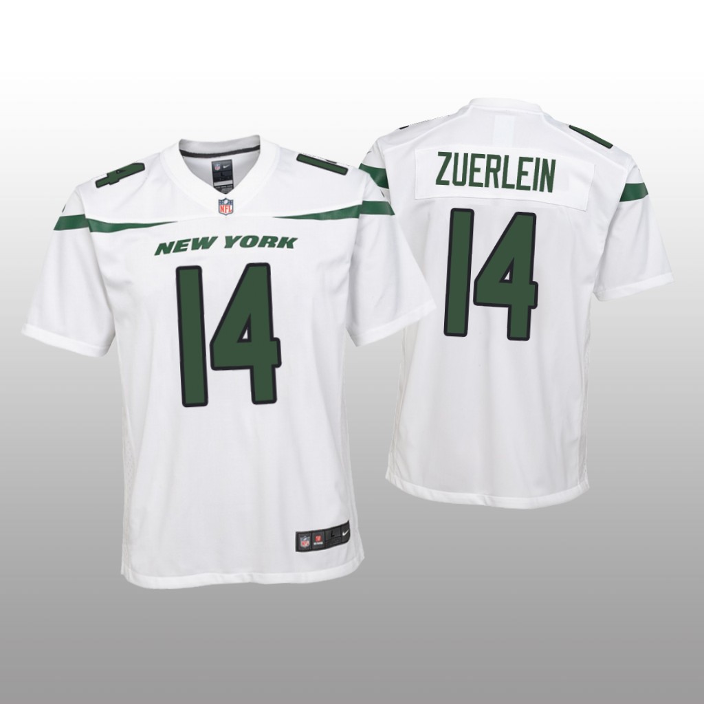 New York Jets Greg Zuerlein White Jersey Game - Youth