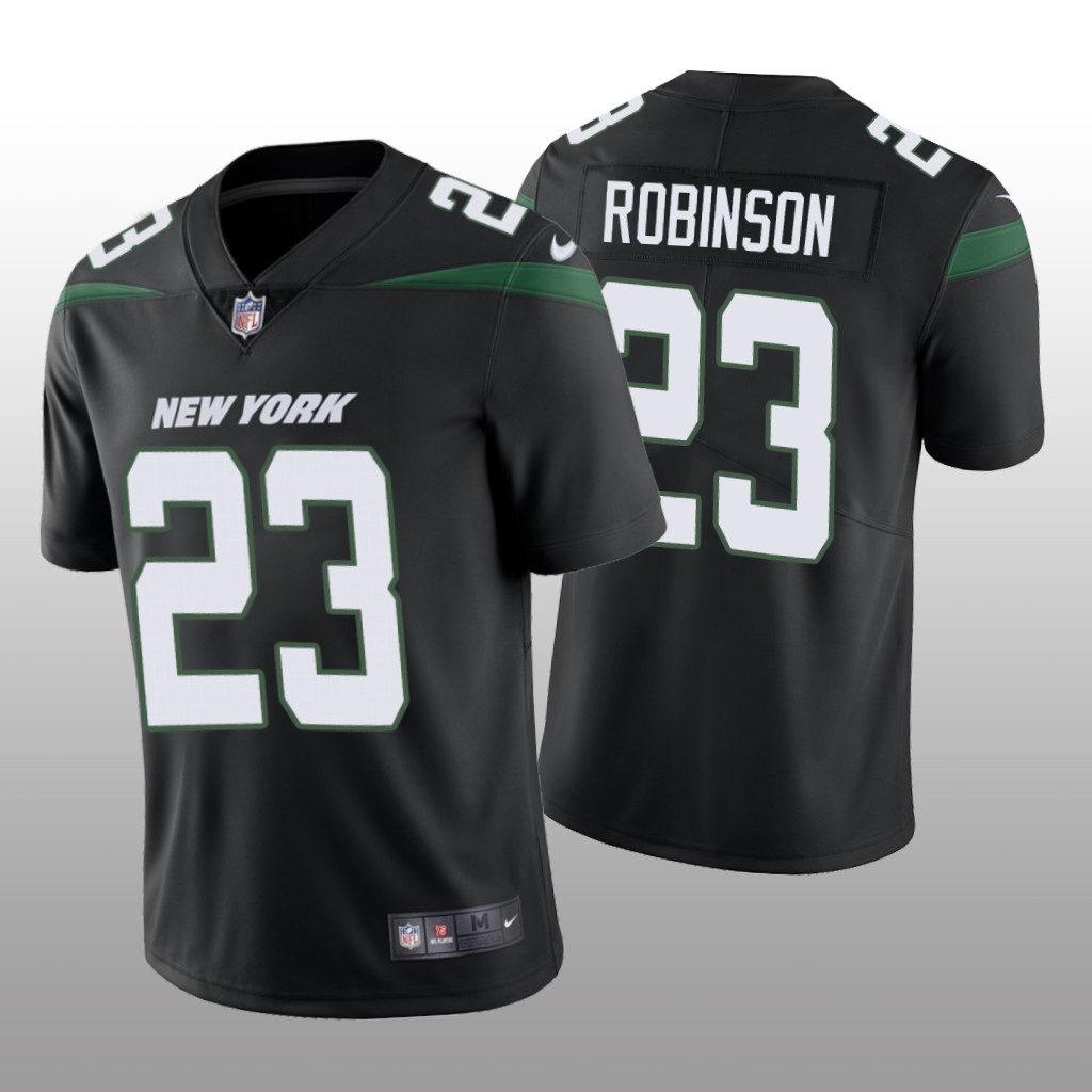 New York Jets James Robinson Black Jersey Vapor Limited - Men's