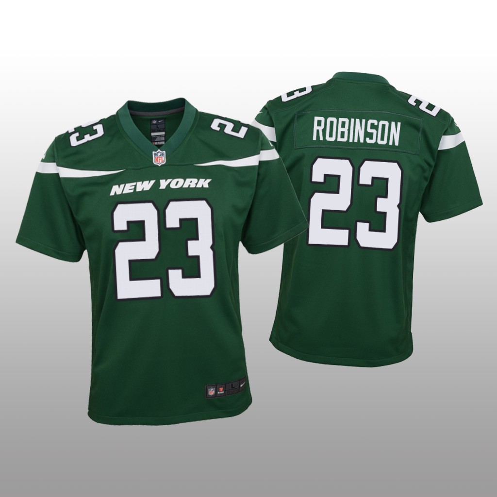 New York Jets James Robinson Green Jersey Game - Youth