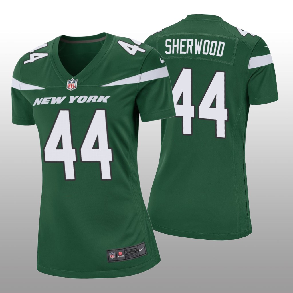 New York Jets Jamien Sherwood Green Jersey Game - Women's