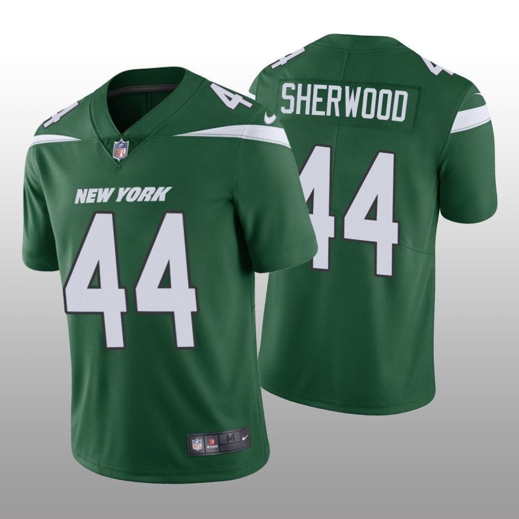 New York Jets Jamien Sherwood Green Jersey Vapor Limited - Men's