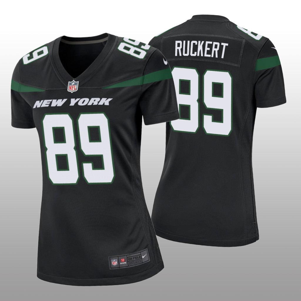 New York Jets Jeremy Ruckert Black Jersey Game - Women's