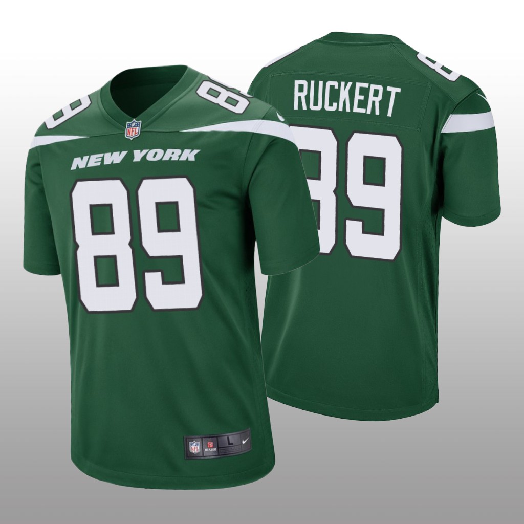 New York Jets Jeremy Ruckert Green Jersey Game - Men's