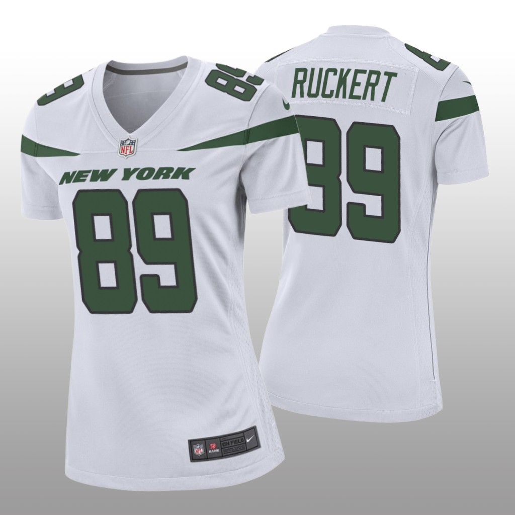 New York Jets Jeremy Ruckert White Jersey Game - Women's