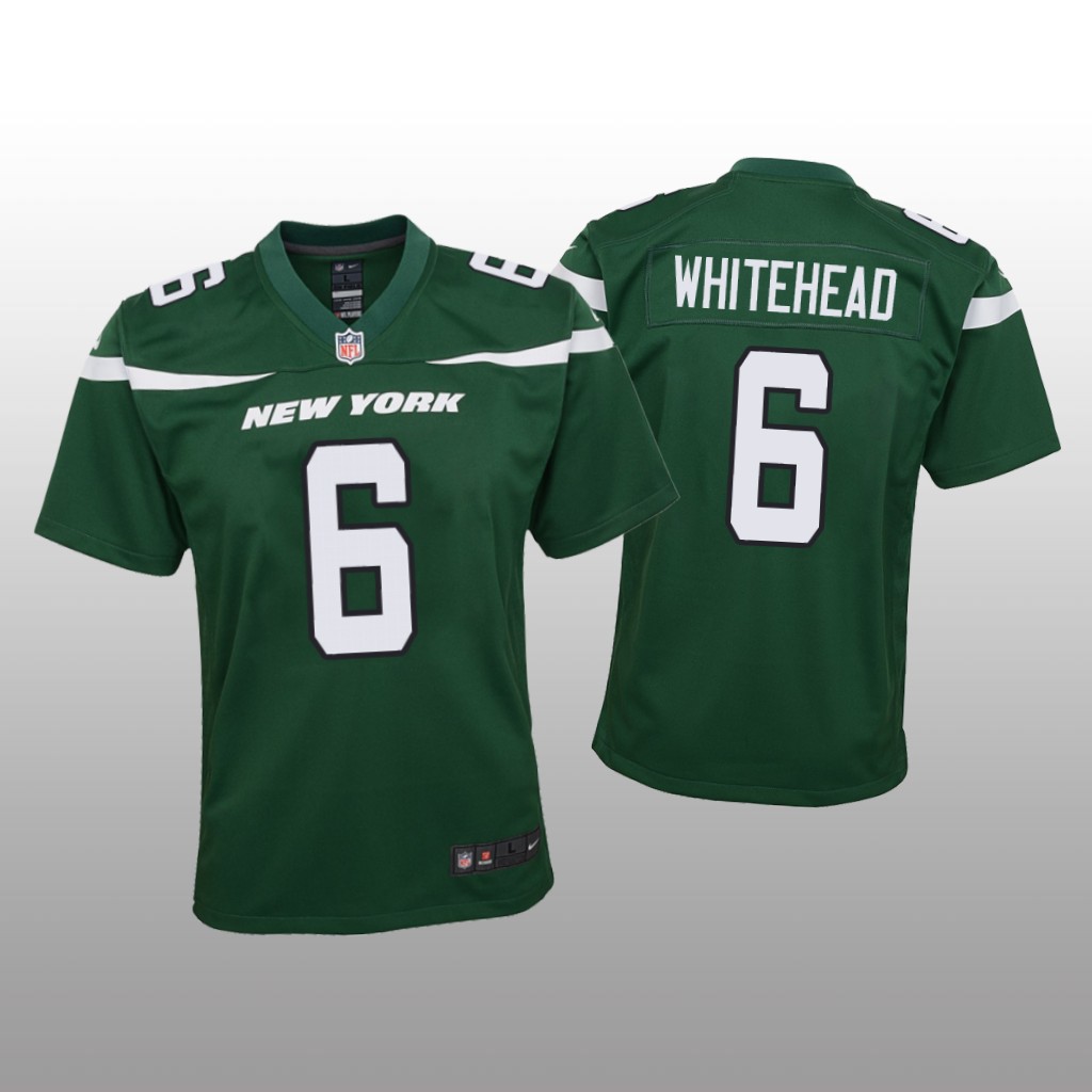New York Jets Jordan Whitehead Green Jersey Game - Youth