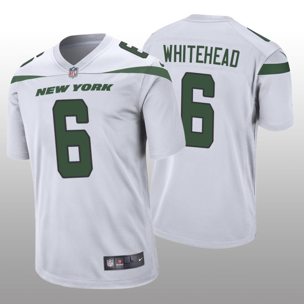 New York Jets Jordan Whitehead White Jersey Game - Men's