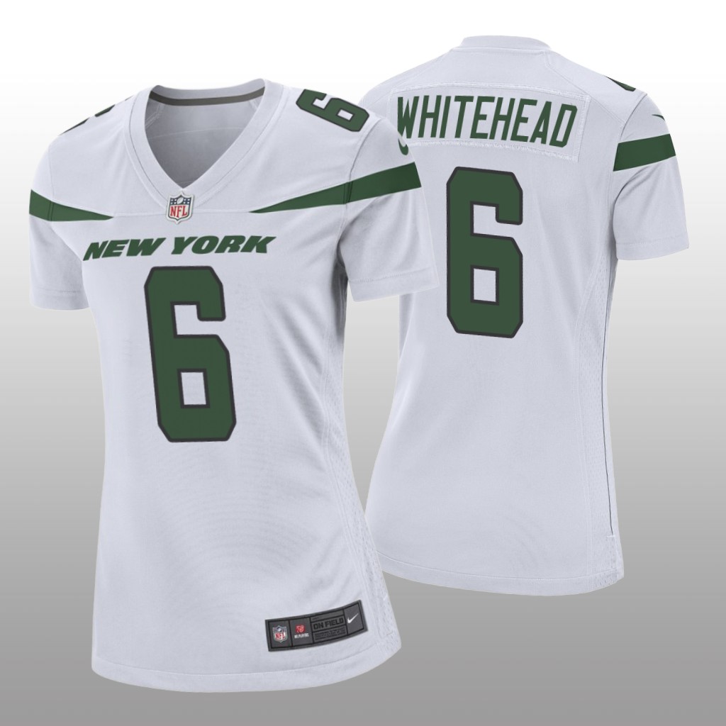 New York Jets Jordan Whitehead White Jersey Game - Women's