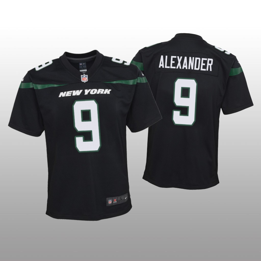 New York Jets Kwon Alexander Black Jersey Game - Youth