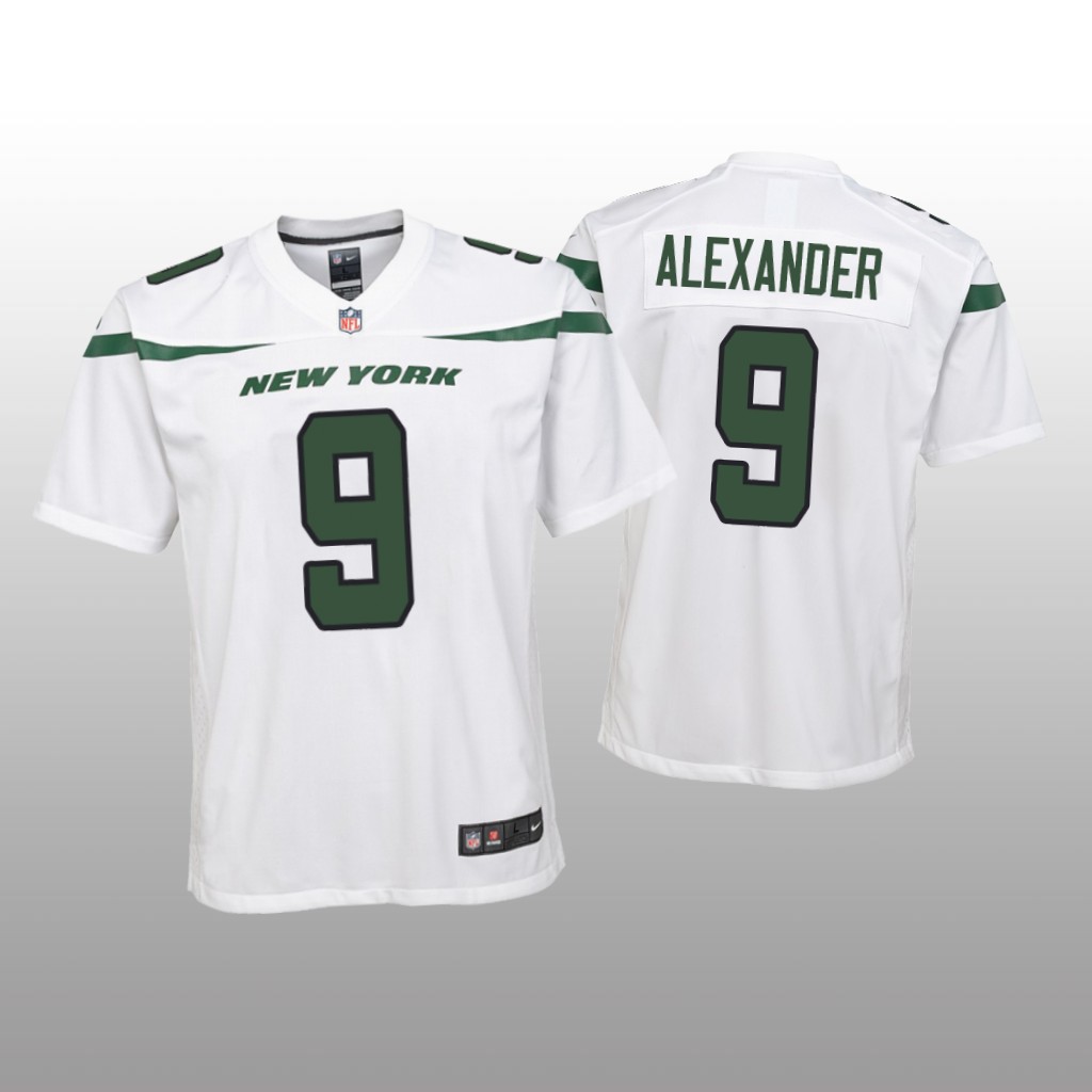 New York Jets Kwon Alexander White Jersey Game - Youth