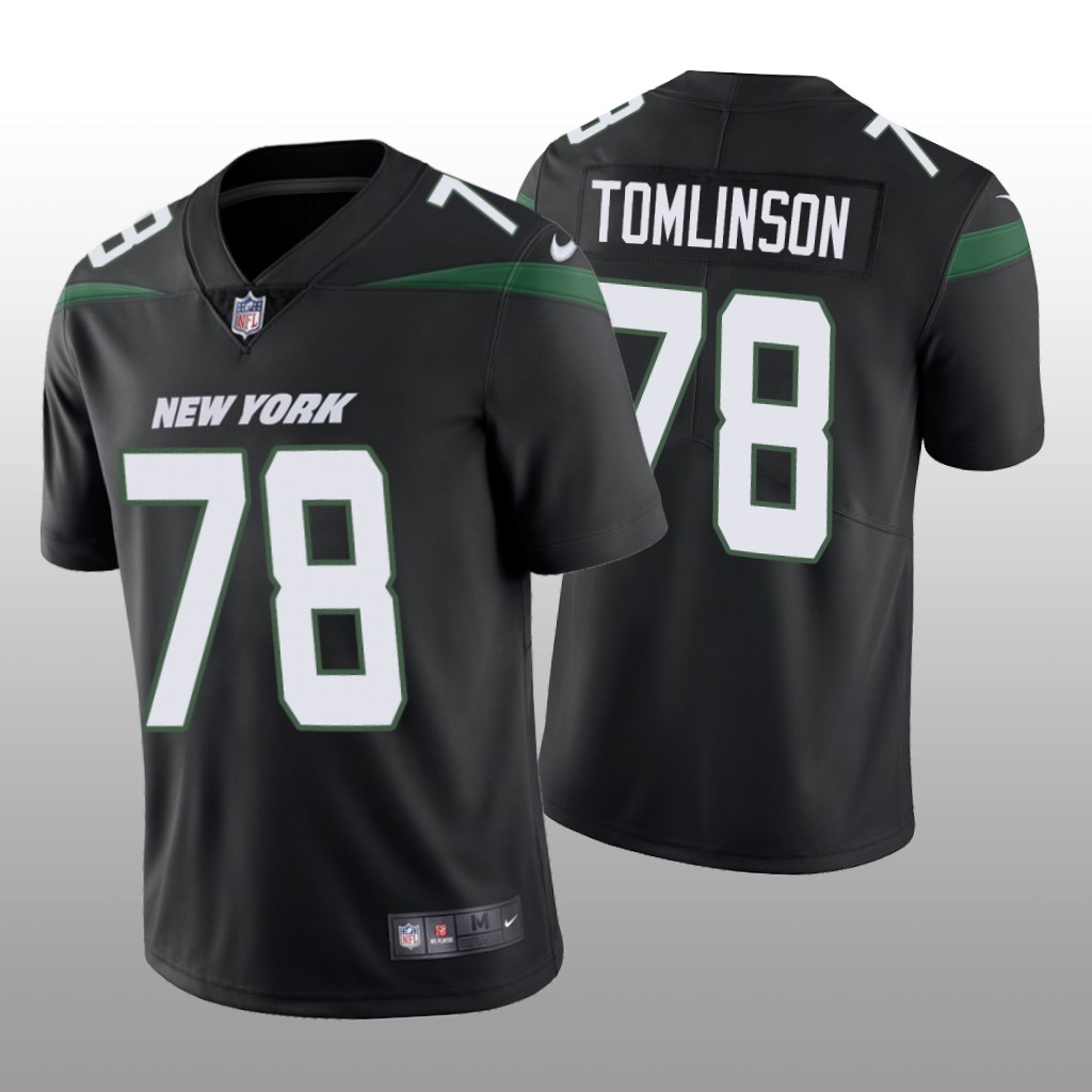 New York Jets Laken Tomlinson Black Jersey Vapor Limited - Men's