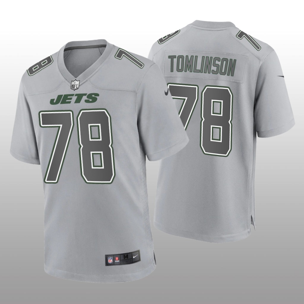 New York Jets Laken Tomlinson Gray Jersey Atmosphere Fashion Game - Men's