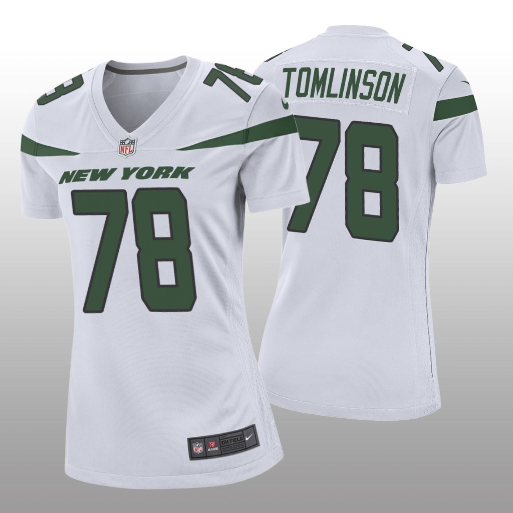 New York Jets Laken Tomlinson White Jersey Game - Women's