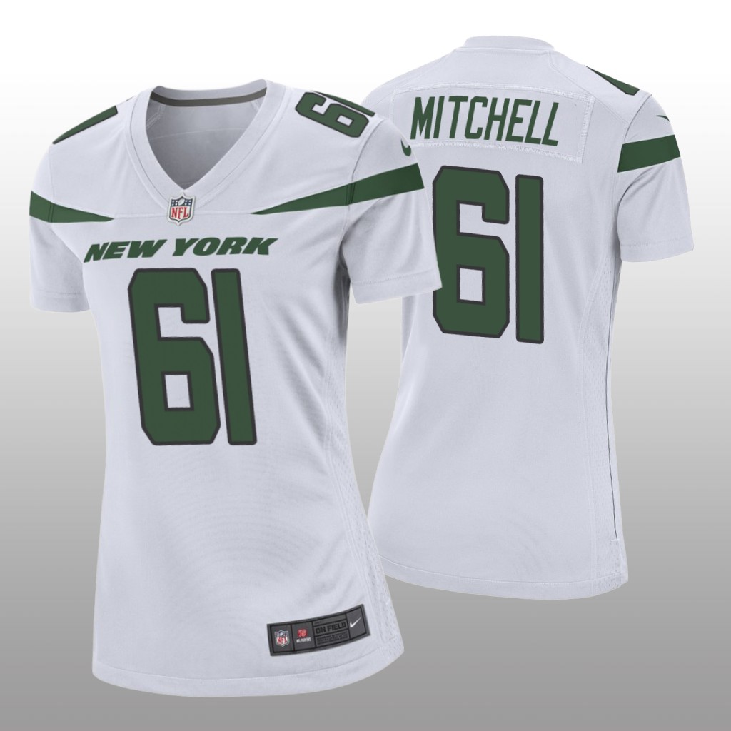 New York Jets Max Mitchell White Jersey Game - Women's