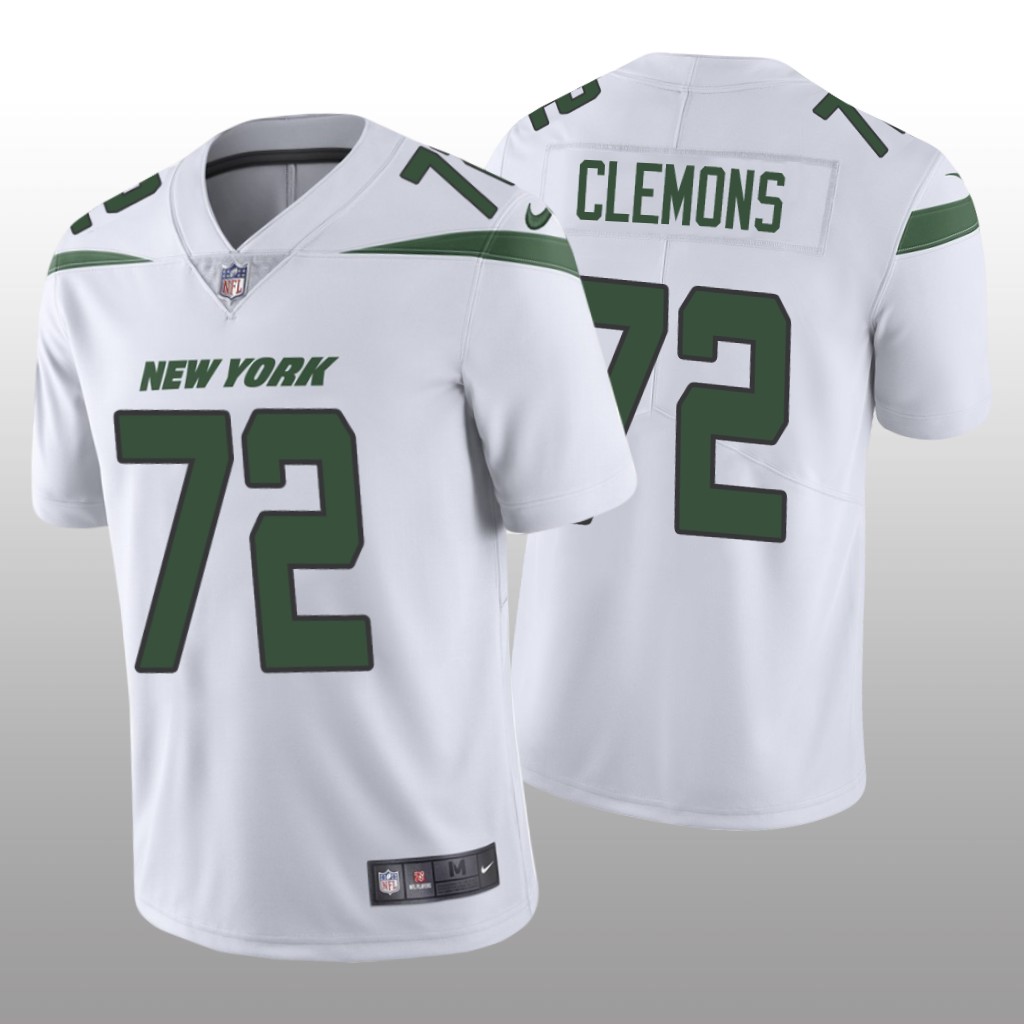 New York Jets Micheal Clemons White Jersey Vapor Limited Vapor Limited - Men's
