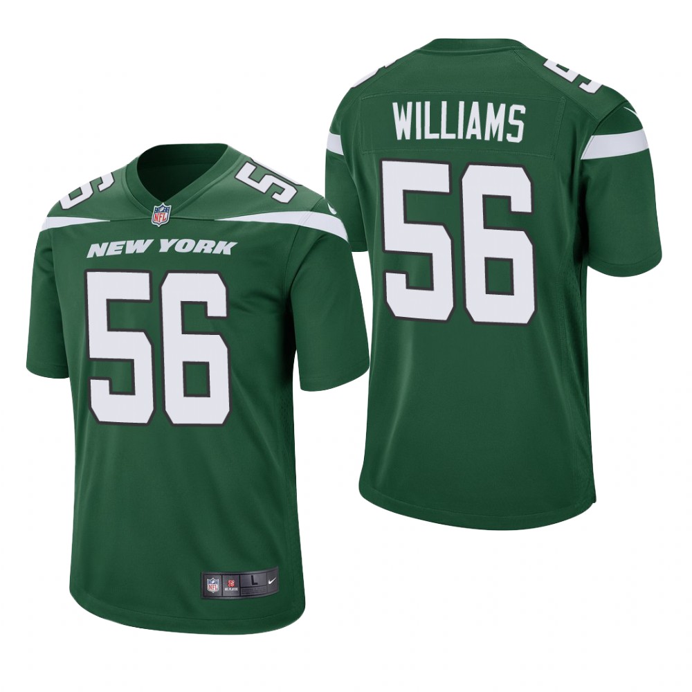 New York Jets Quincy Williams Green Jersey Game - Men's