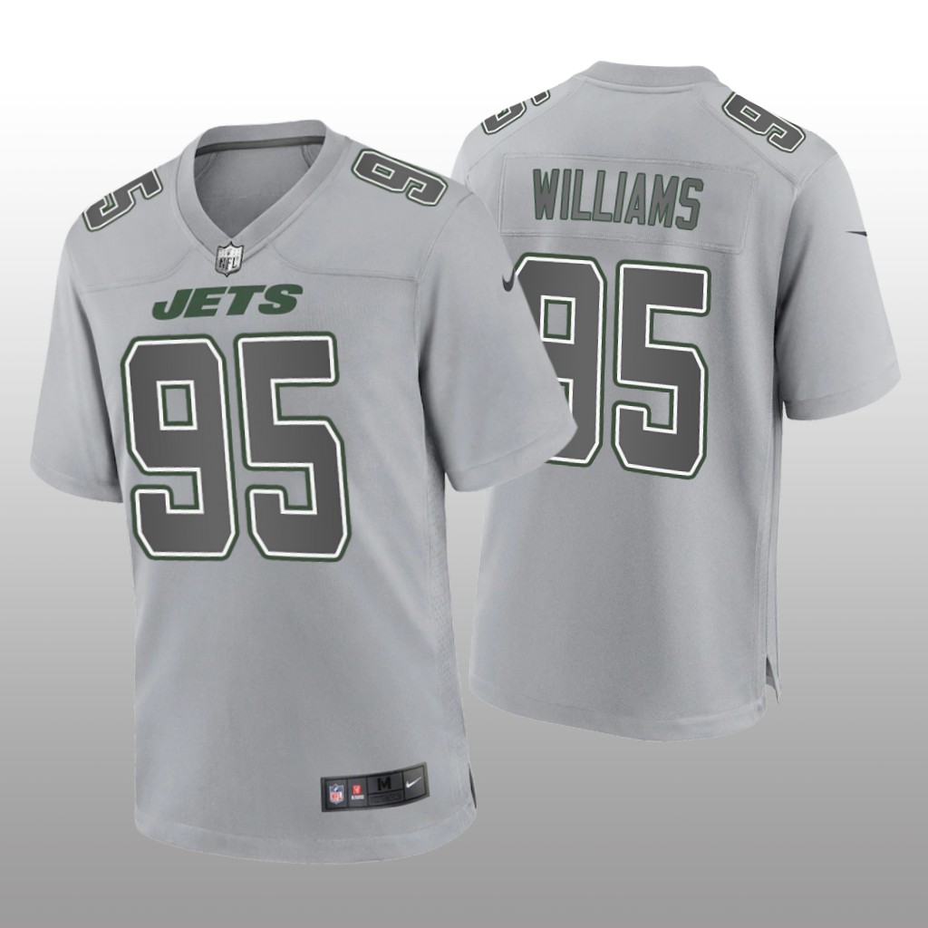 New York Jets Quinnen Williams Gray Jersey Atmosphere Fashion Game - Men's