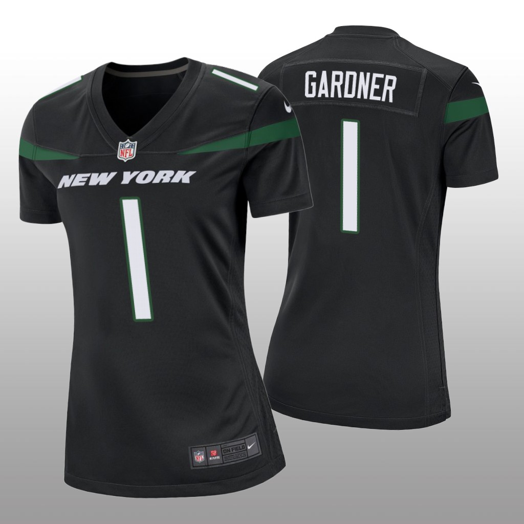 New York Jets Sauce Gardner Black Jersey Game - Women's
