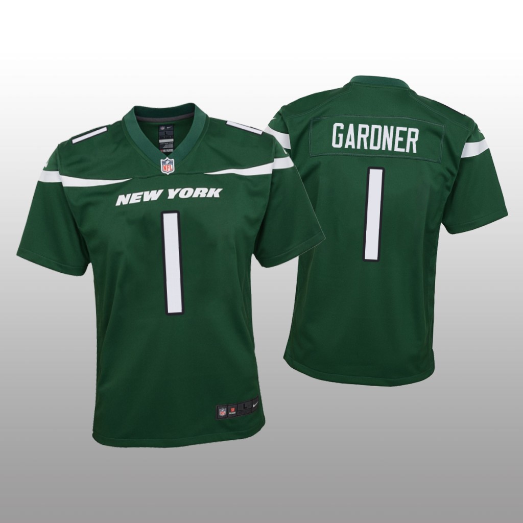 New York Jets Sauce Gardner Green Jersey Game - Youth