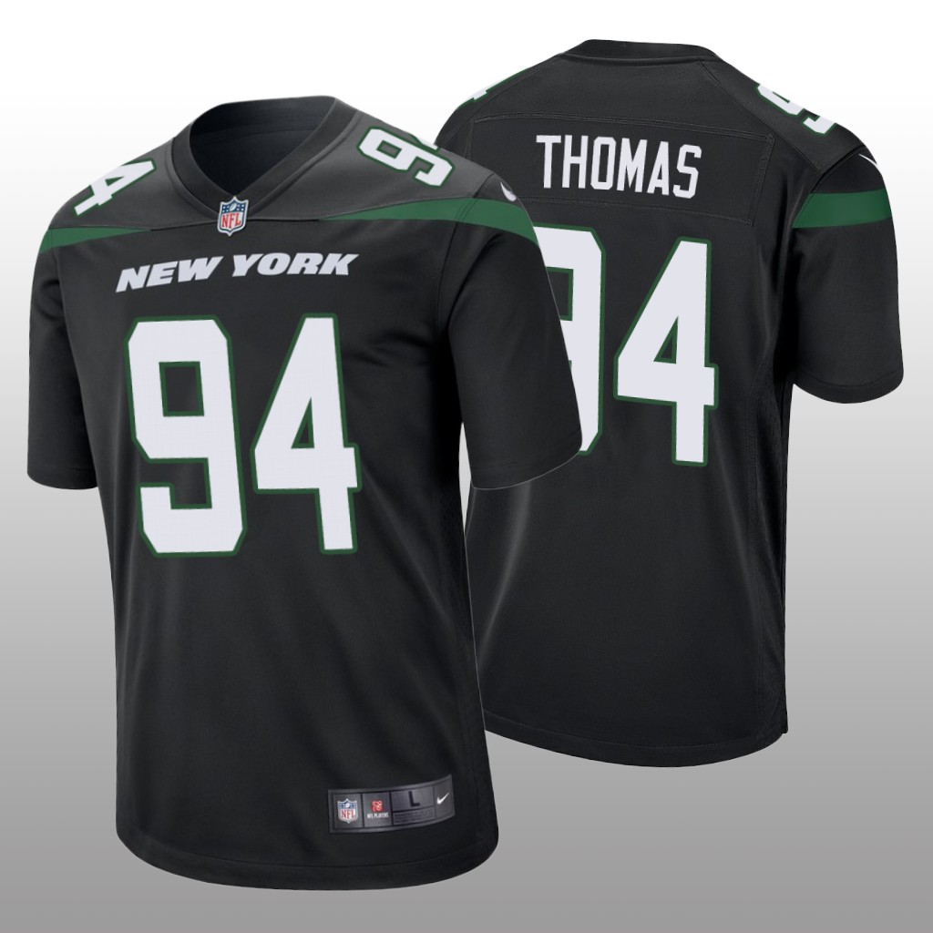 New York Jets Solomon Thomas Black Jersey Game - Men's