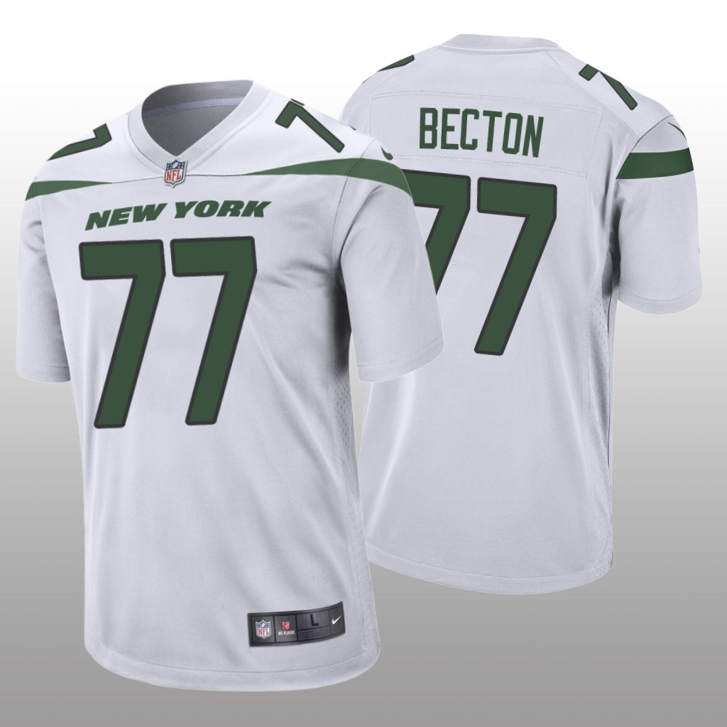 New York Jets White 2020 NFL Draft Mekhi Becton Game Jersey