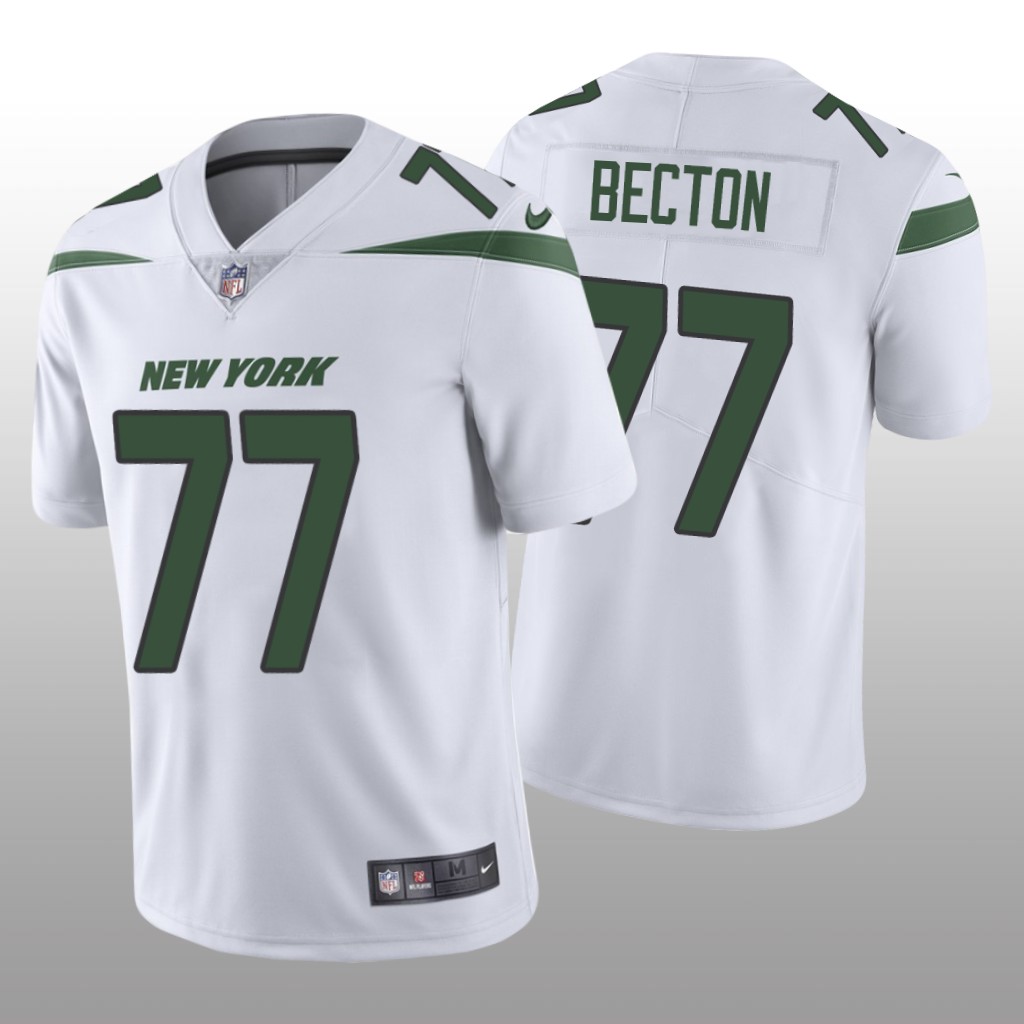 New York Jets White 2020 NFL Draft Vapor Limited Mekhi Becton Jersey