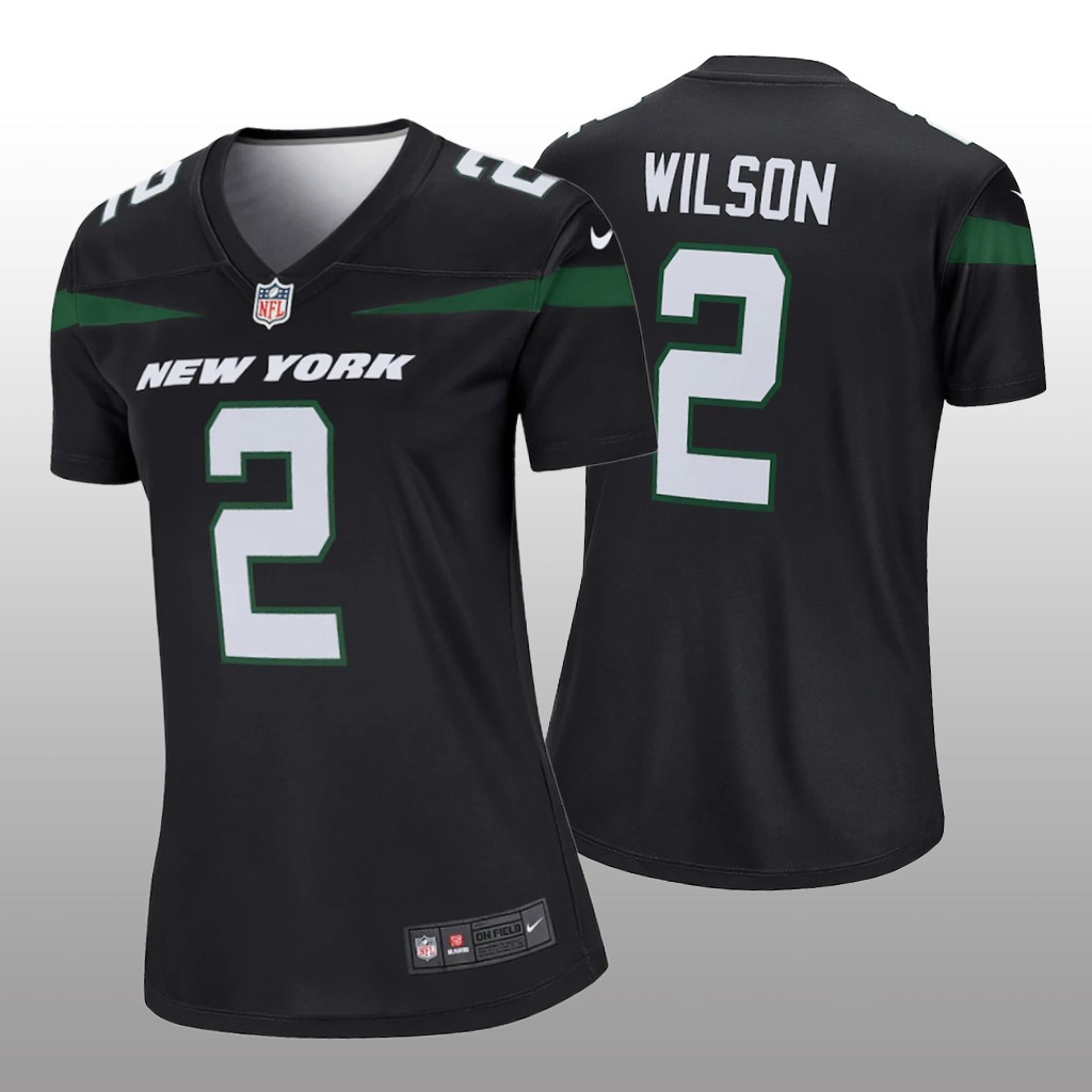 New York Jets Zach Wilson Black Jersey Legend - Women's