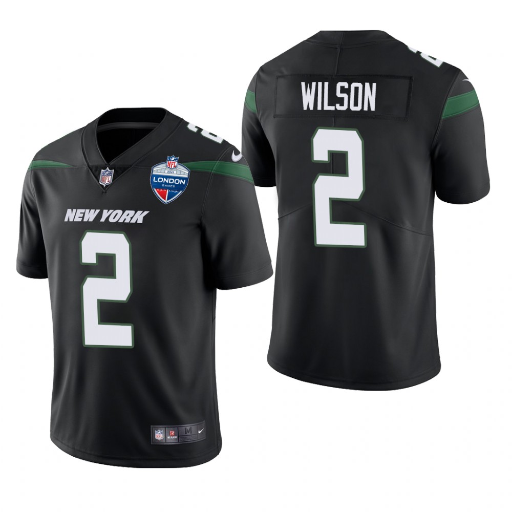 New York Jets Zach Wilson Black Jersey Vapor Limited - Men's