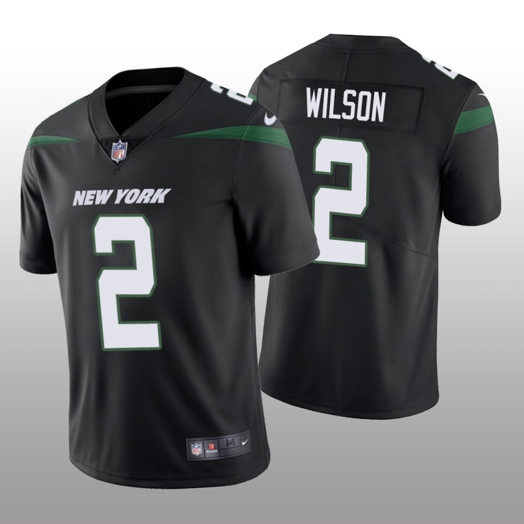 New York Jets Zach Wilson Black Jersey Vapor Limited - Men's