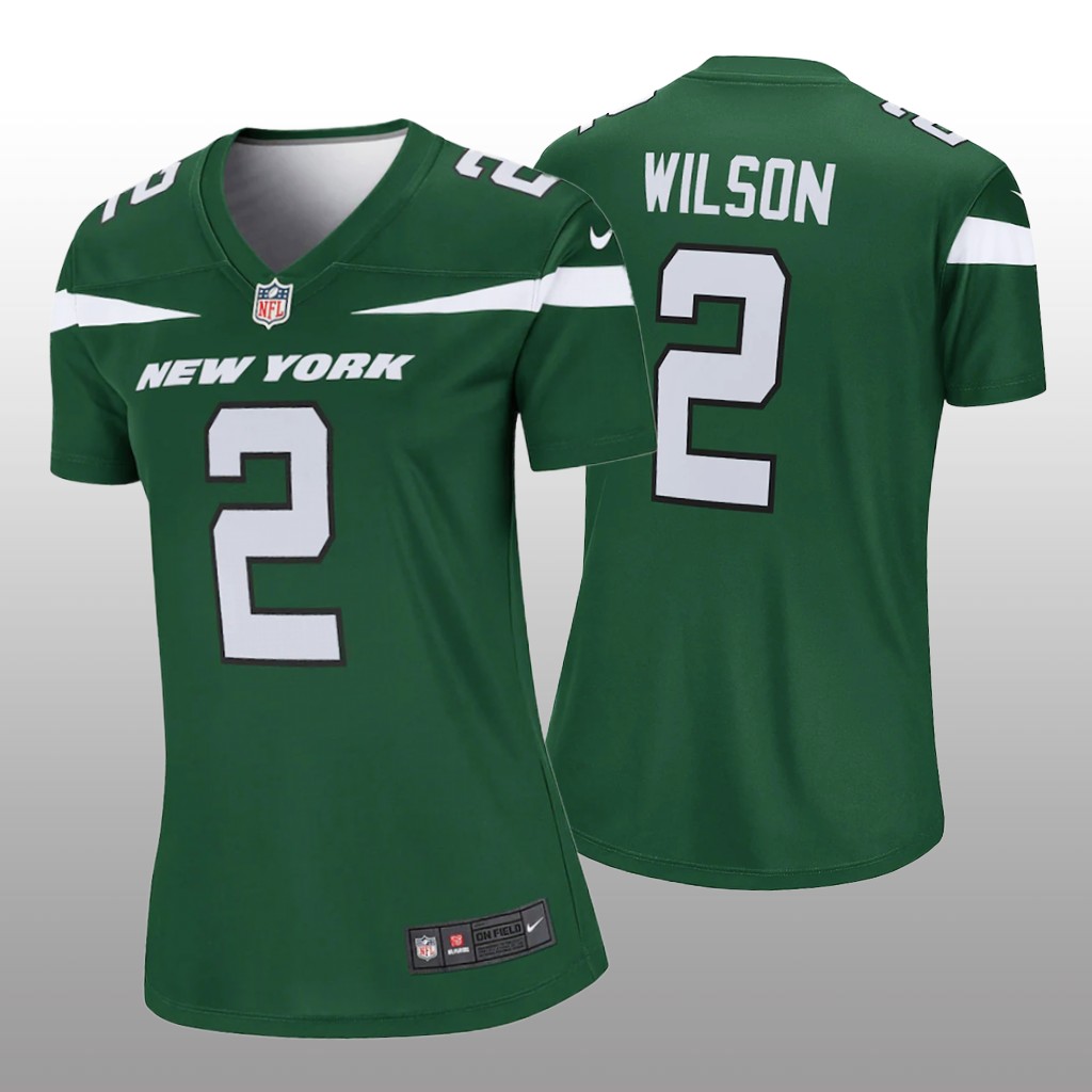 New York Jets Zach Wilson Green Jersey Legend - Women's