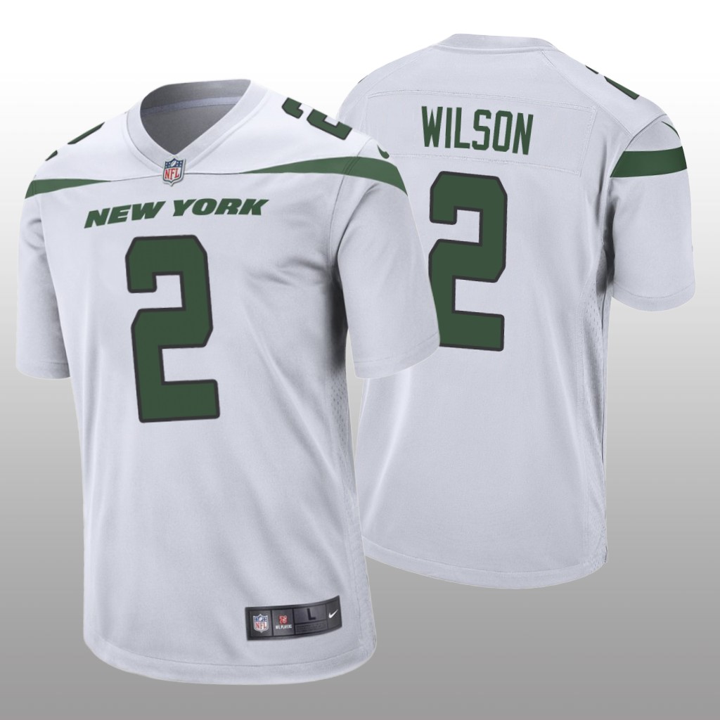 New York Jets Zach Wilson White Jersey Game - Men's