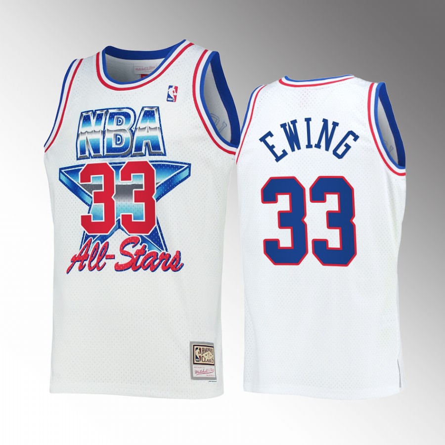 New York Knicks #33 Patrick Ewing 1992 All-Star Eastern Conference Jersey White