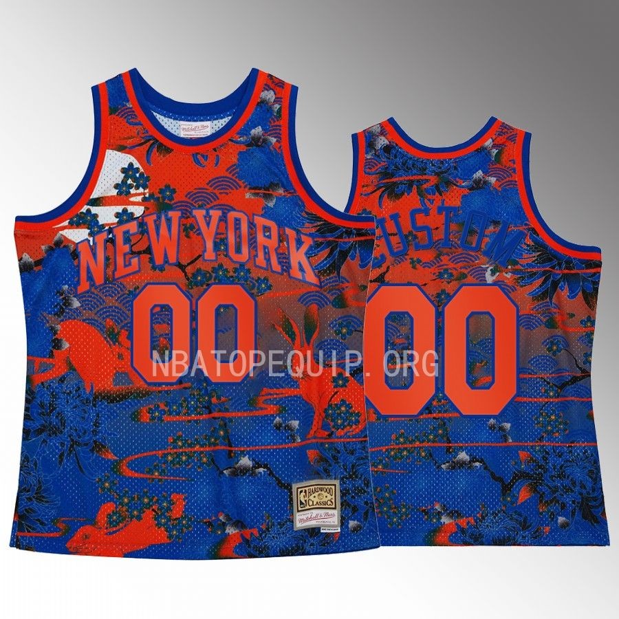 New York Knicks 2023 Lunar Year of the Rabbit Custom Jersey Blue Asian Heritage