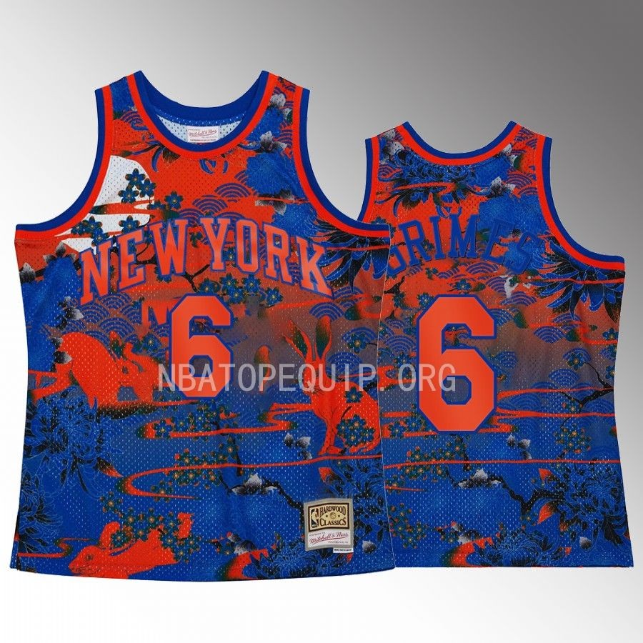 New York Knicks 2023 Lunar Year of the Rabbit Quentin Grimes Jersey Blue Asian Heritage