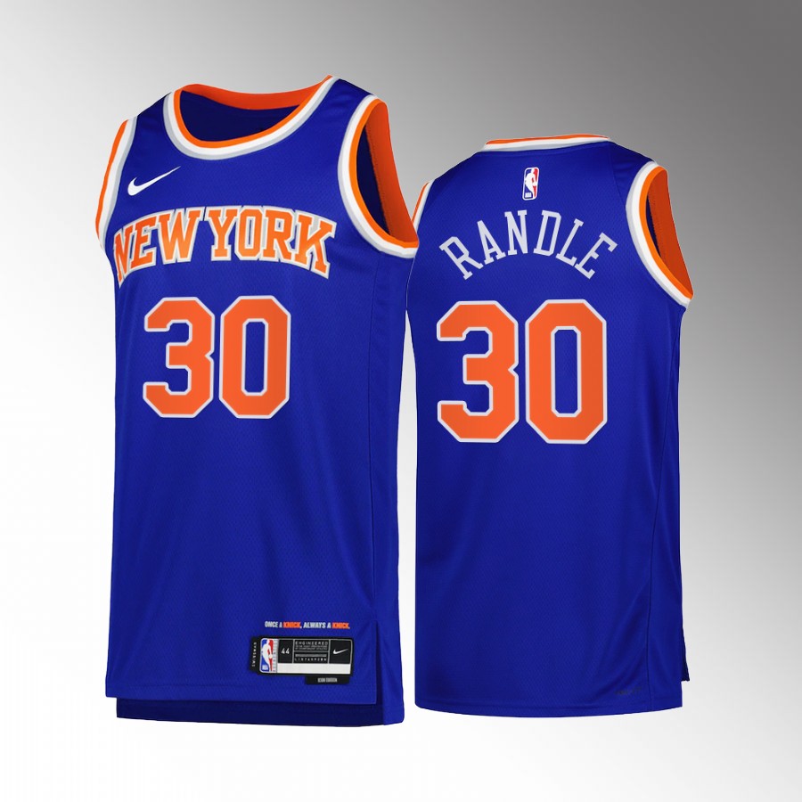 New York Knicks Julius Randle #30 Blue Icon Edition Jersey 2022-23 Swingman