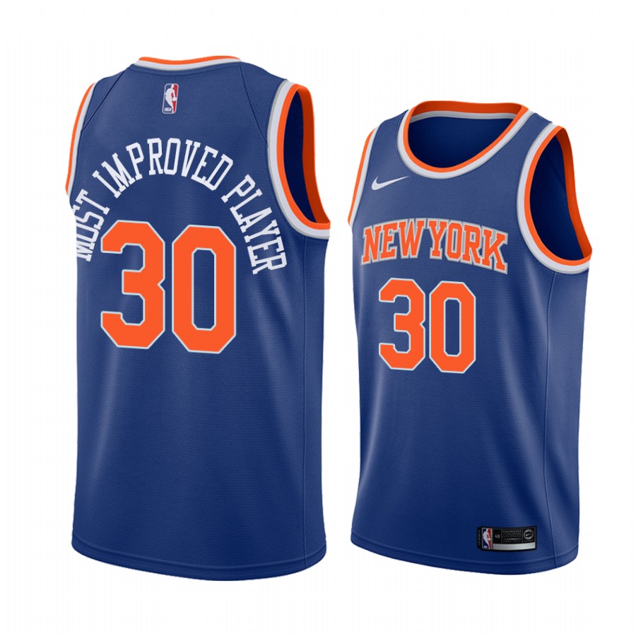 New York Knicks Julius Randle Blue 2021 Most Improved Player Jersey Awards