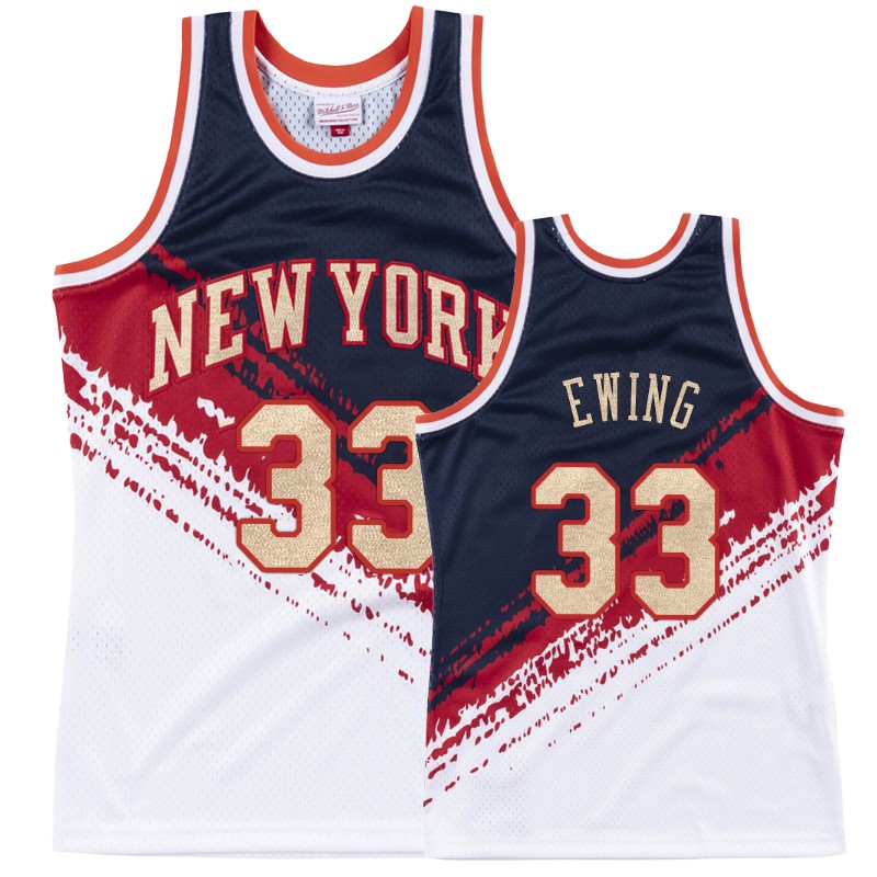 New York Knicks Patrick Ewing Independence Men's #33 Throwback Jersey