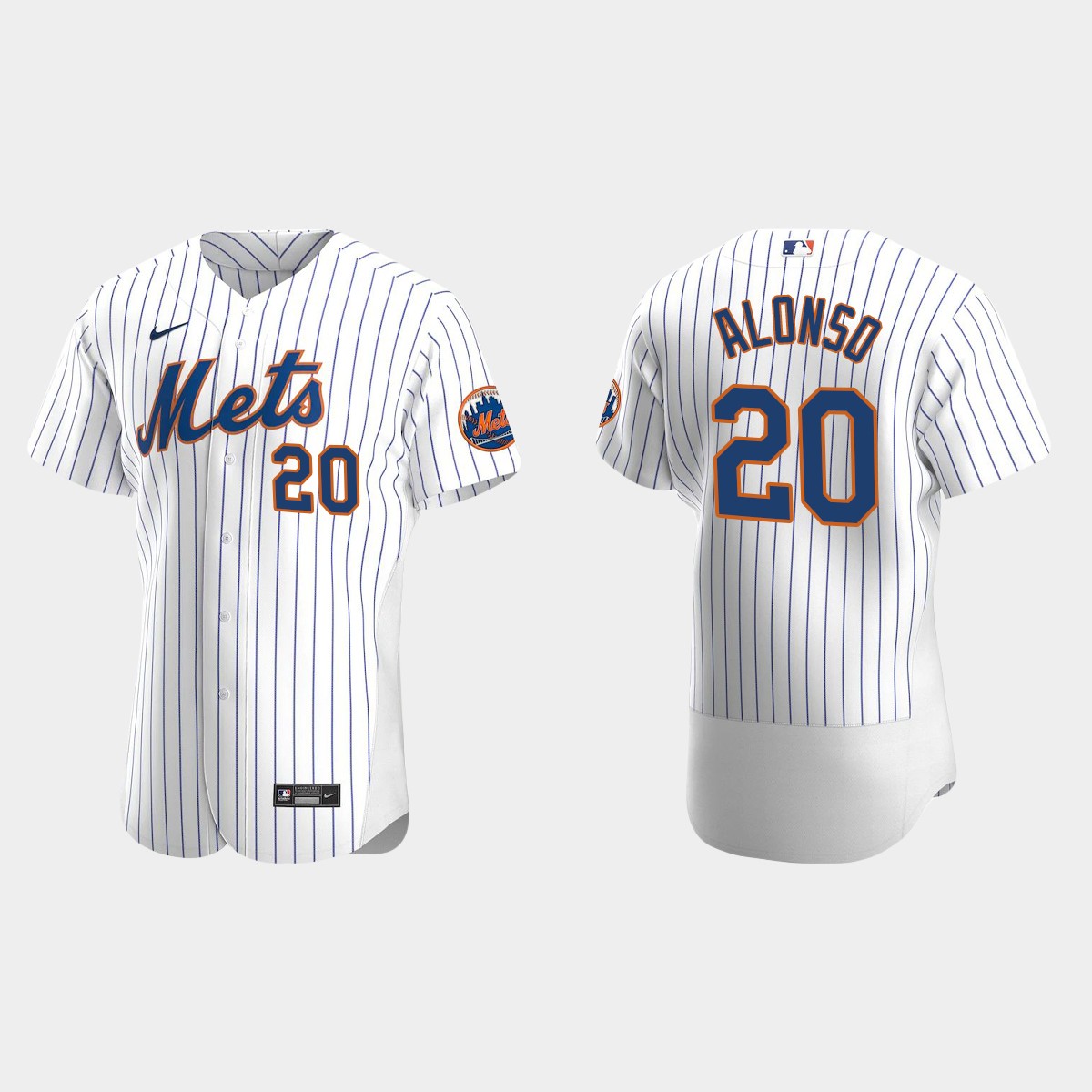 New York Mets #20 Pete Alonso 2020 Home Jersey - White