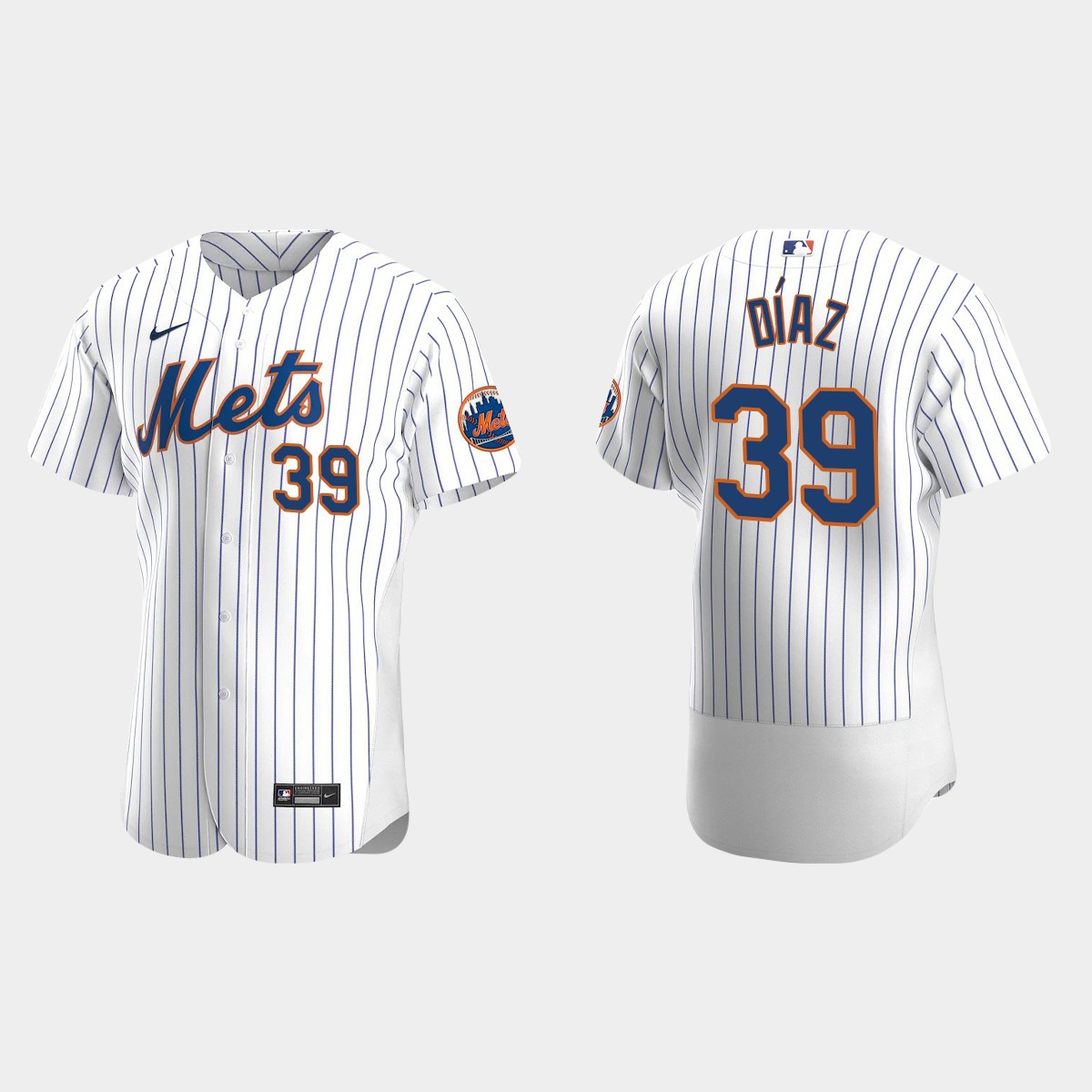 New York Mets #39 Edwin Diaz 2020 Home Jersey - White