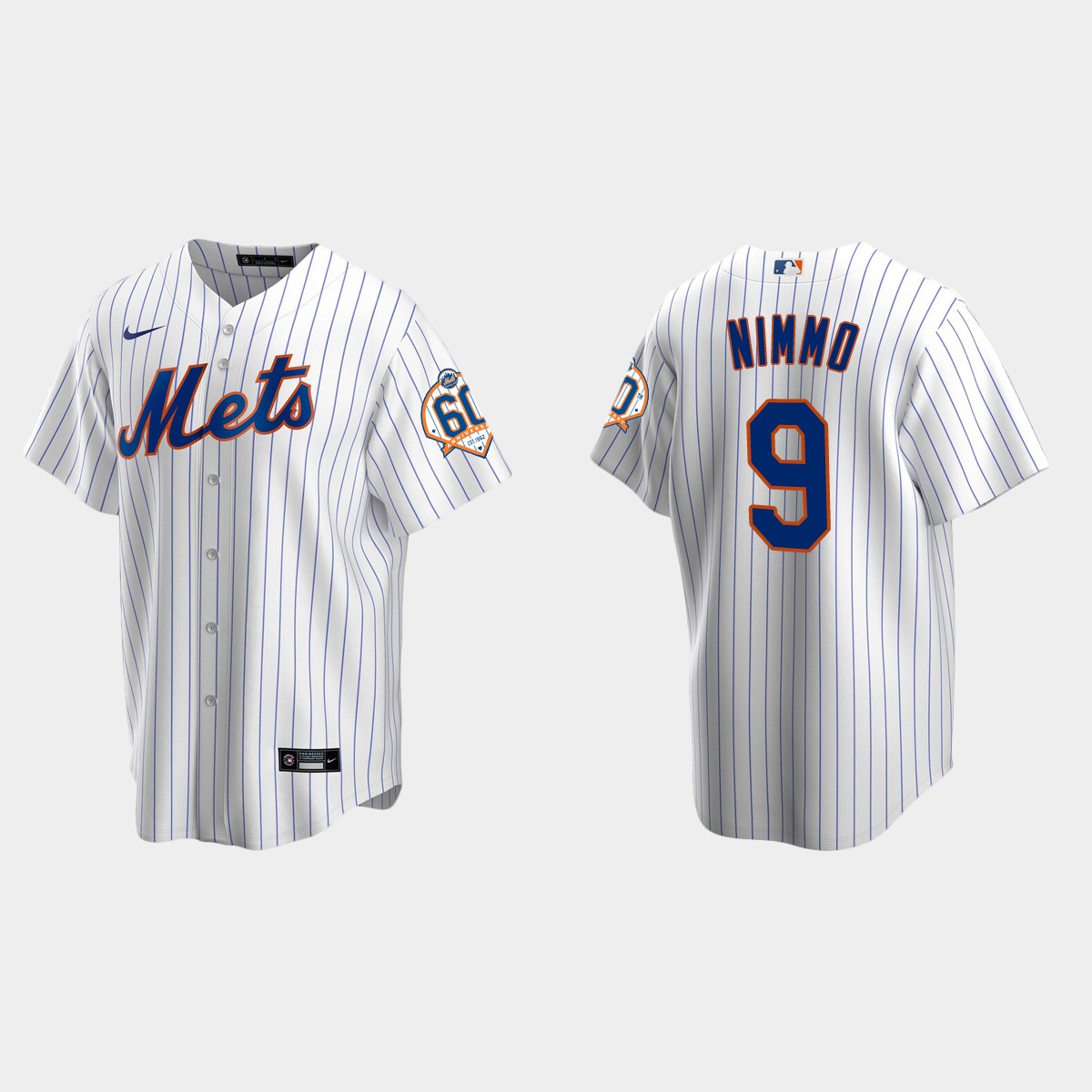 New York Mets Brandon Nimmo 60th Anniversary Jersey - White