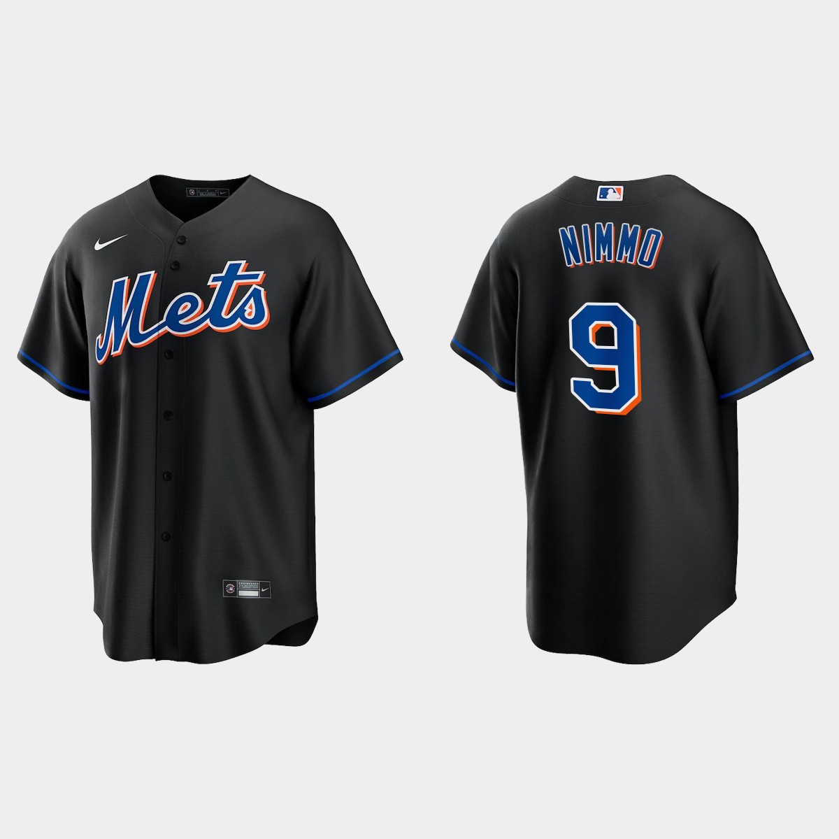 New York Mets Brandon Nimmo Alternate Jersey - Black