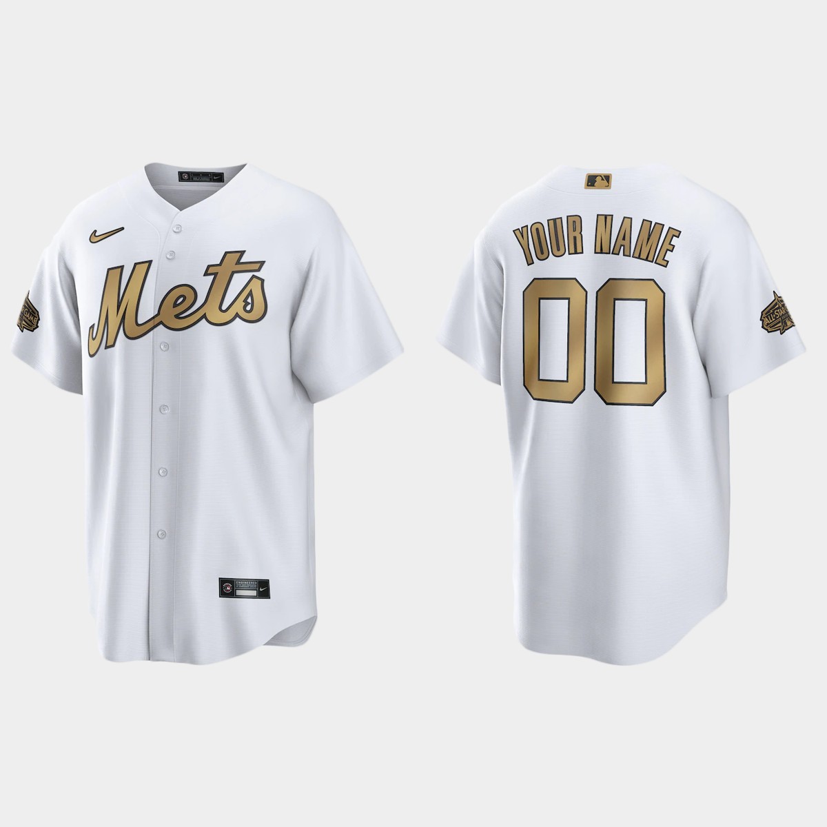 New York Mets Custom 2022 MLB All-Star Game Jersey - White