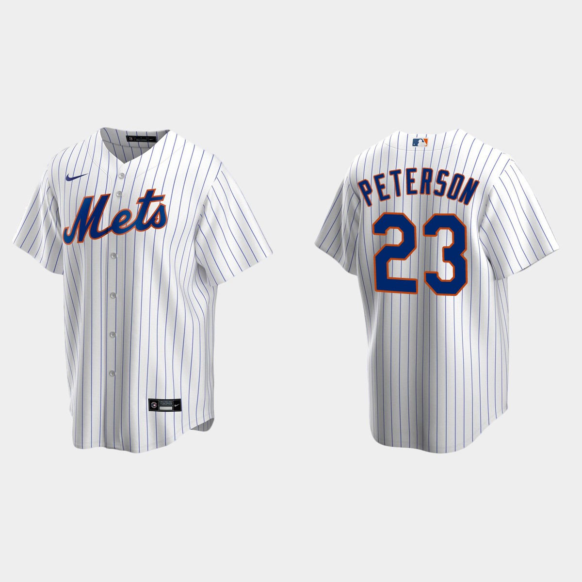 New York Mets David Peterson Home Jersey - White