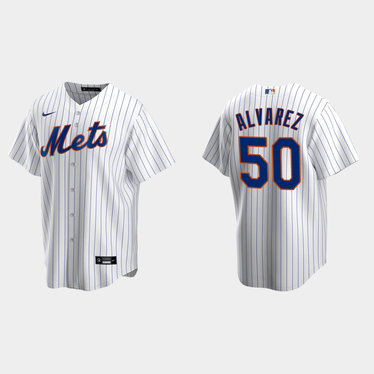 New York Mets Francisco Alvarez Home Jersey - White