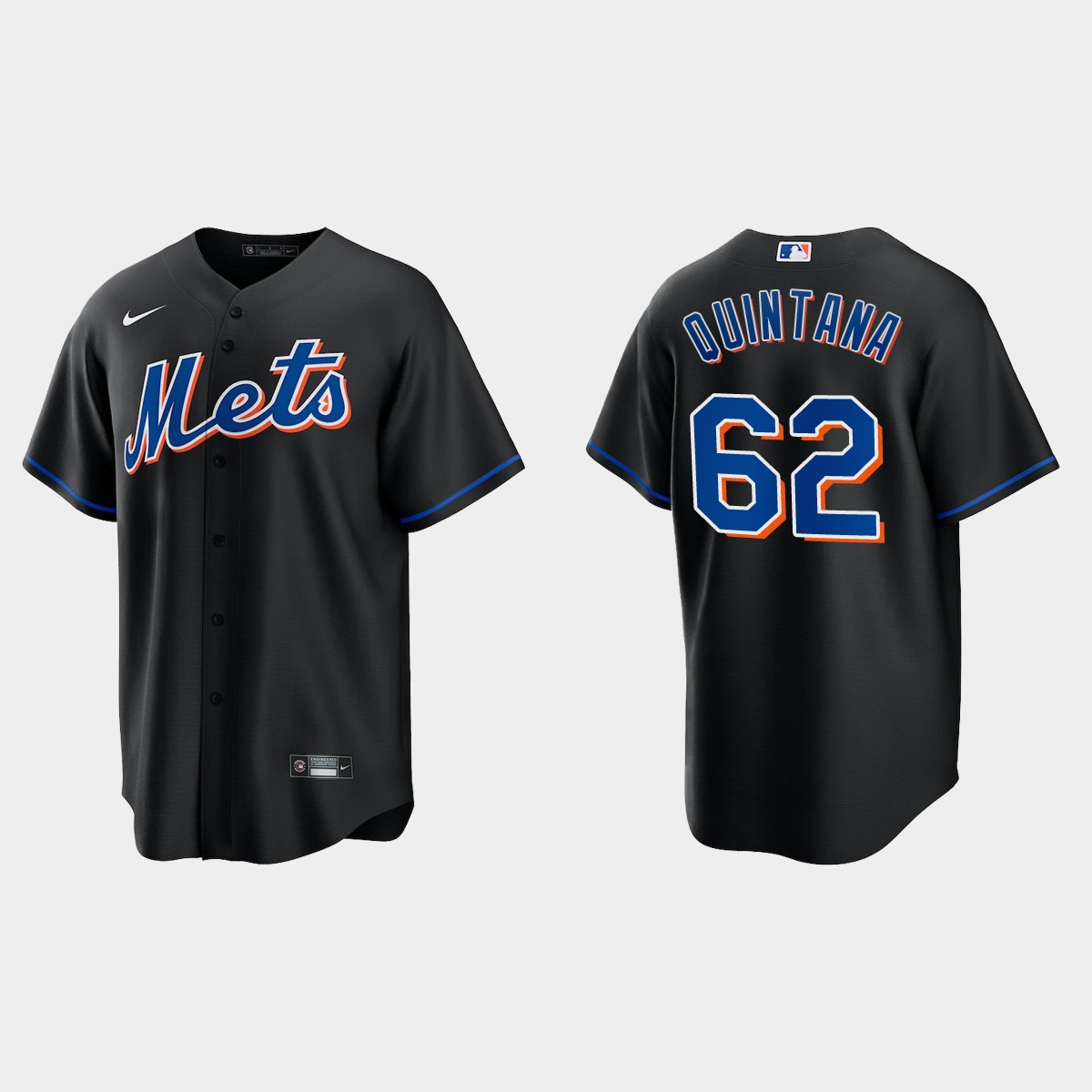 New York Mets Jose Quintana Alternate Jersey - Black