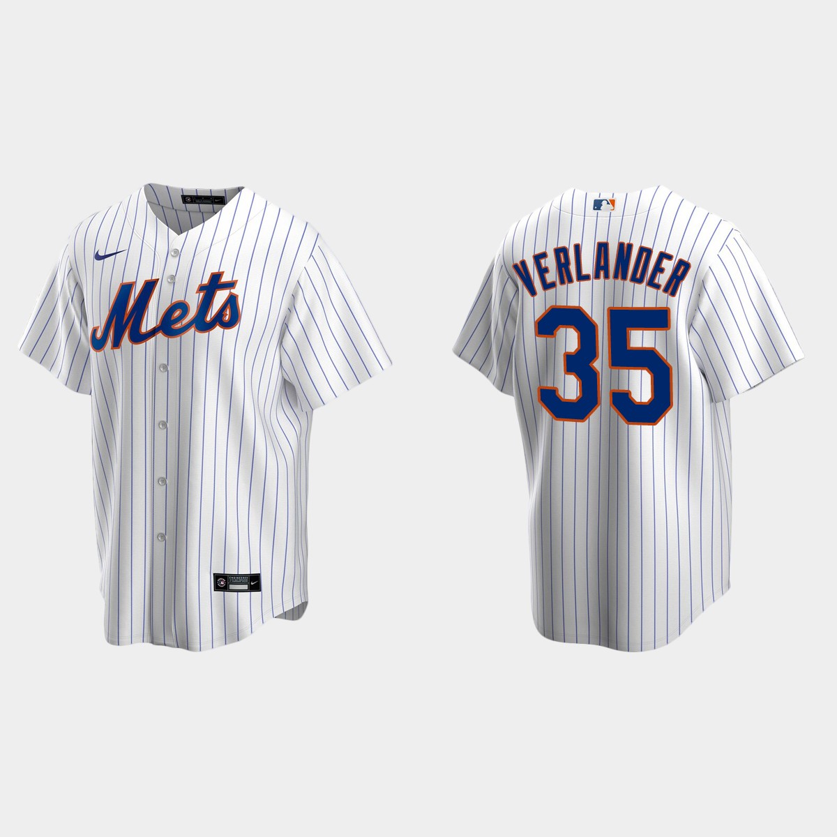 New York Mets Justin Verlander Home Jersey - White